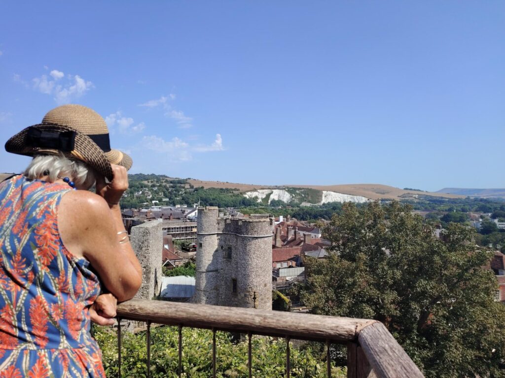 Elevated view from castle